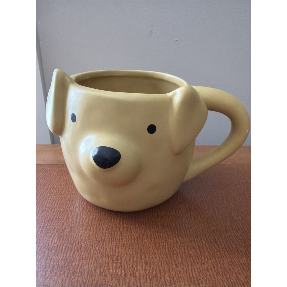 Yellow Dog Coffee Mug 3-D Art Mug Solid Cup Microwave Safe‎